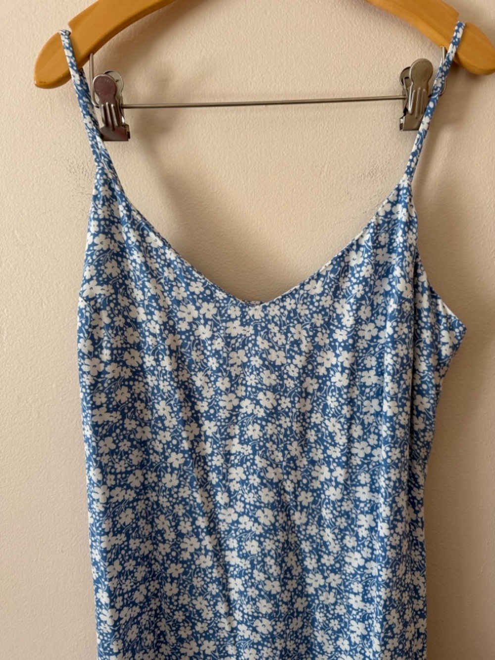 Reformation Floral Crimini Midi Slip Dress Size 8 Blue White - Picture 5 of 8